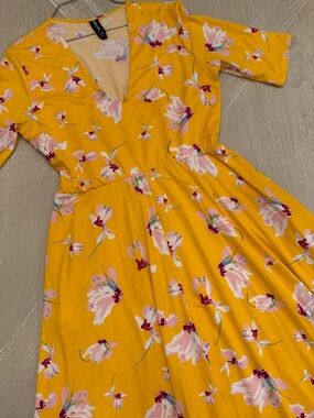 Agnes & Dora Yellow Floral Maxi Dress